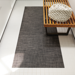 Chilewich Basketweave Floor Mat, Carbon