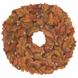 Hester & Cook Wreath Die-Cut Paper Placemats, Set of 12
