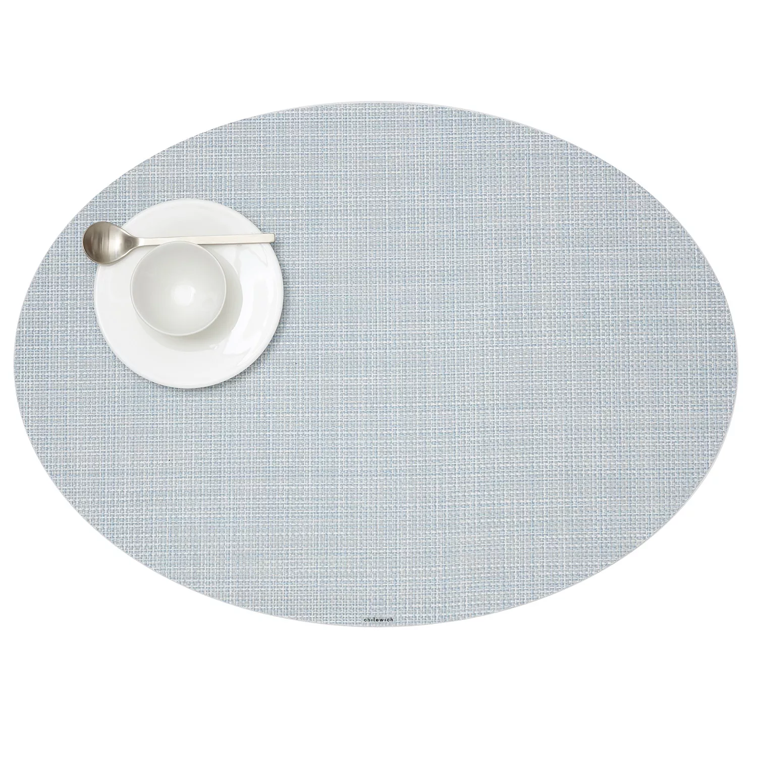 Chilewich Mini Basketweave Oval Placemat, 14&#34; x 19.25&#34;