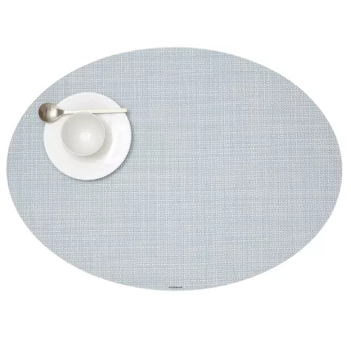 Chilewich Mini Basketweave Oval Placemat, 14" x 19.25"