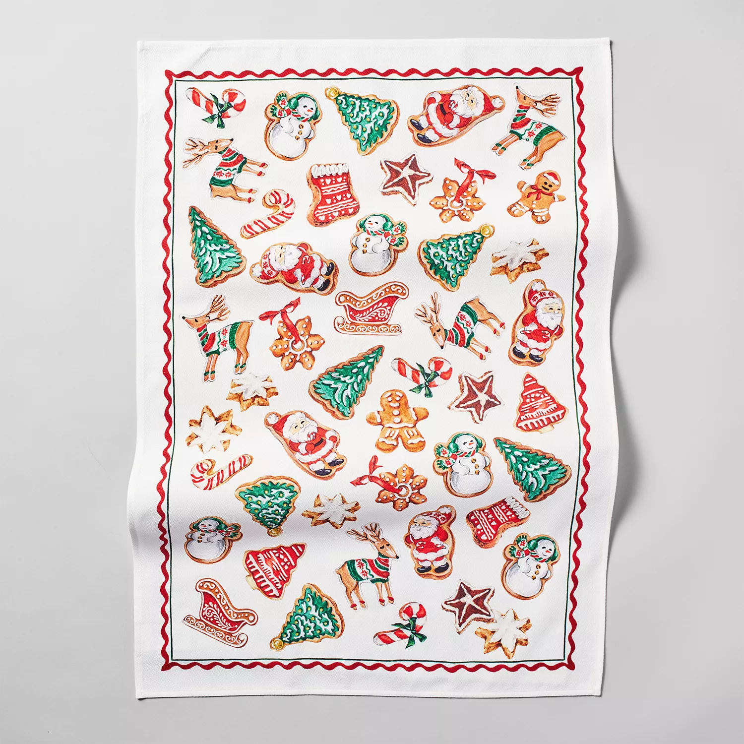 Sur la Table Merry Christmas Jacquard Kitchen Towel