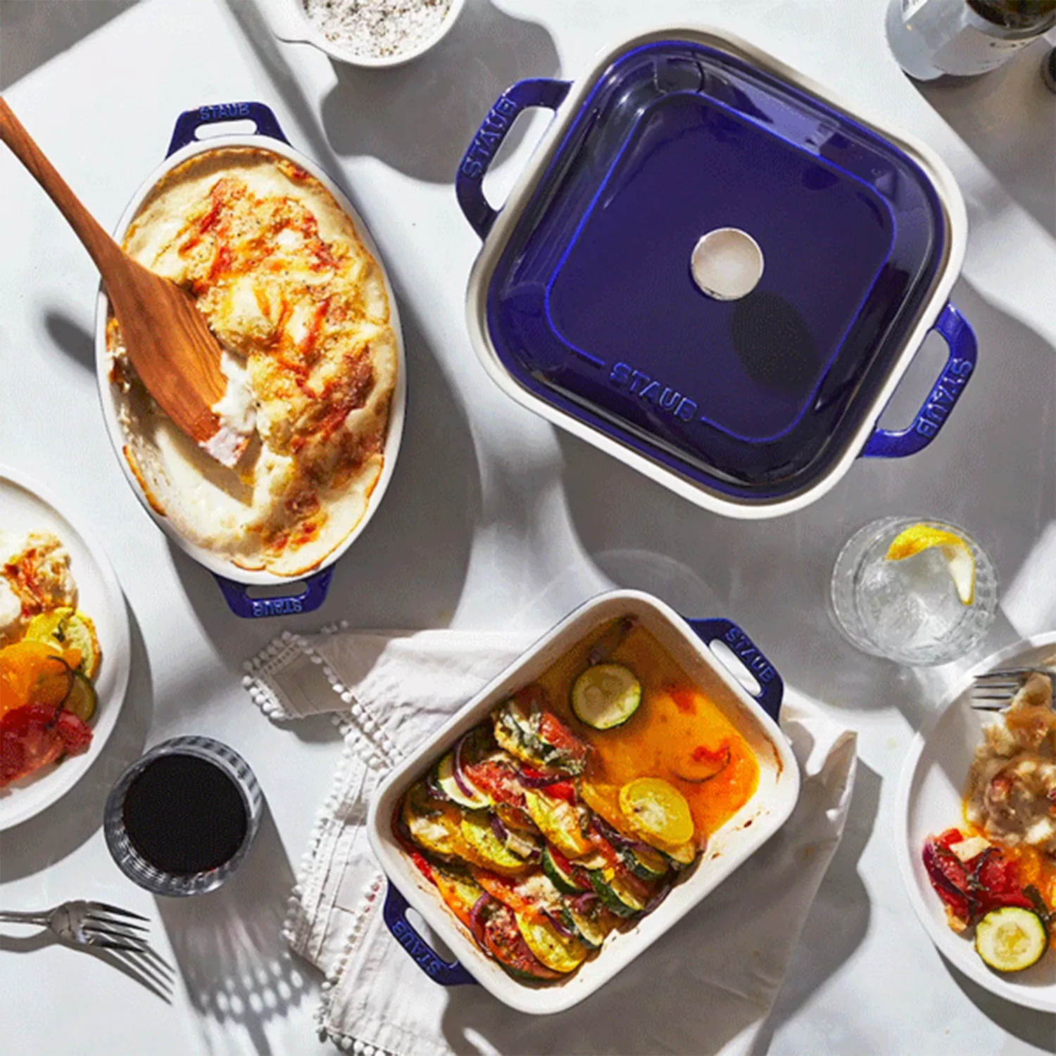 Staub Stoneware 4-Piece Baking Dish Set