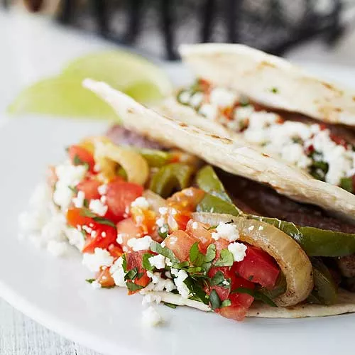 Chorizo Tacos with Pico de Gallo and Avocado Crema