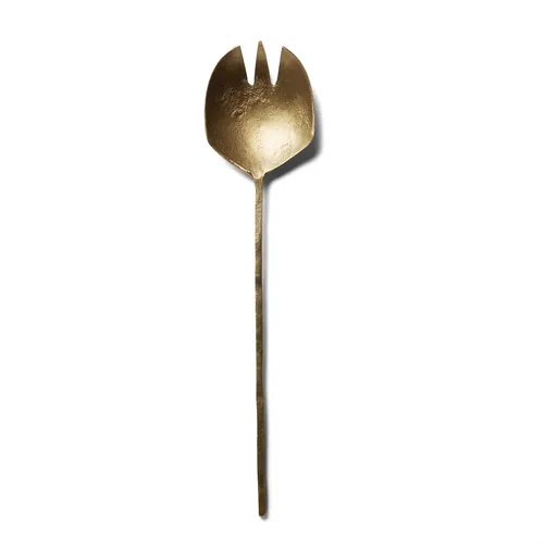 Sur La Table Brushed Gold Iron Forged Serving Fork