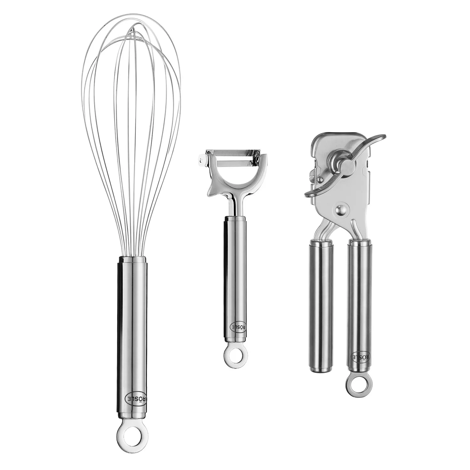 R&#246;sle Stainless Steel Essential Cooks Tools, 3 Piece Set