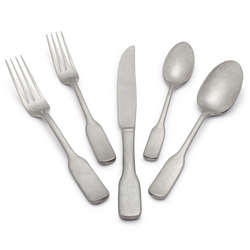 Fortessa Ashton Flatware Set, 5-Piece Set Contrary to another review, they are dishwasher safe