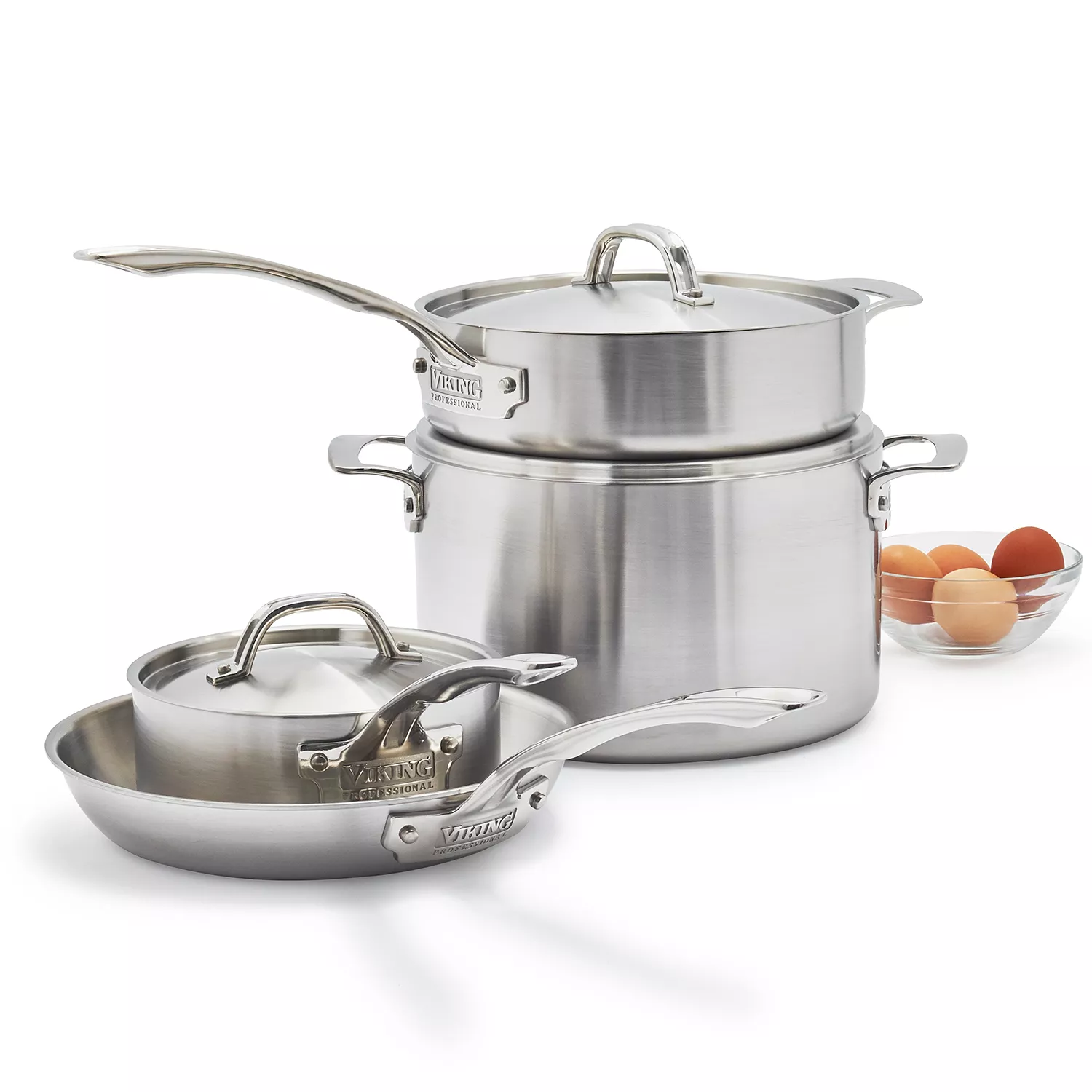 Viking Professional 5ply Stainless Steel 7-Piece Cookware Set
