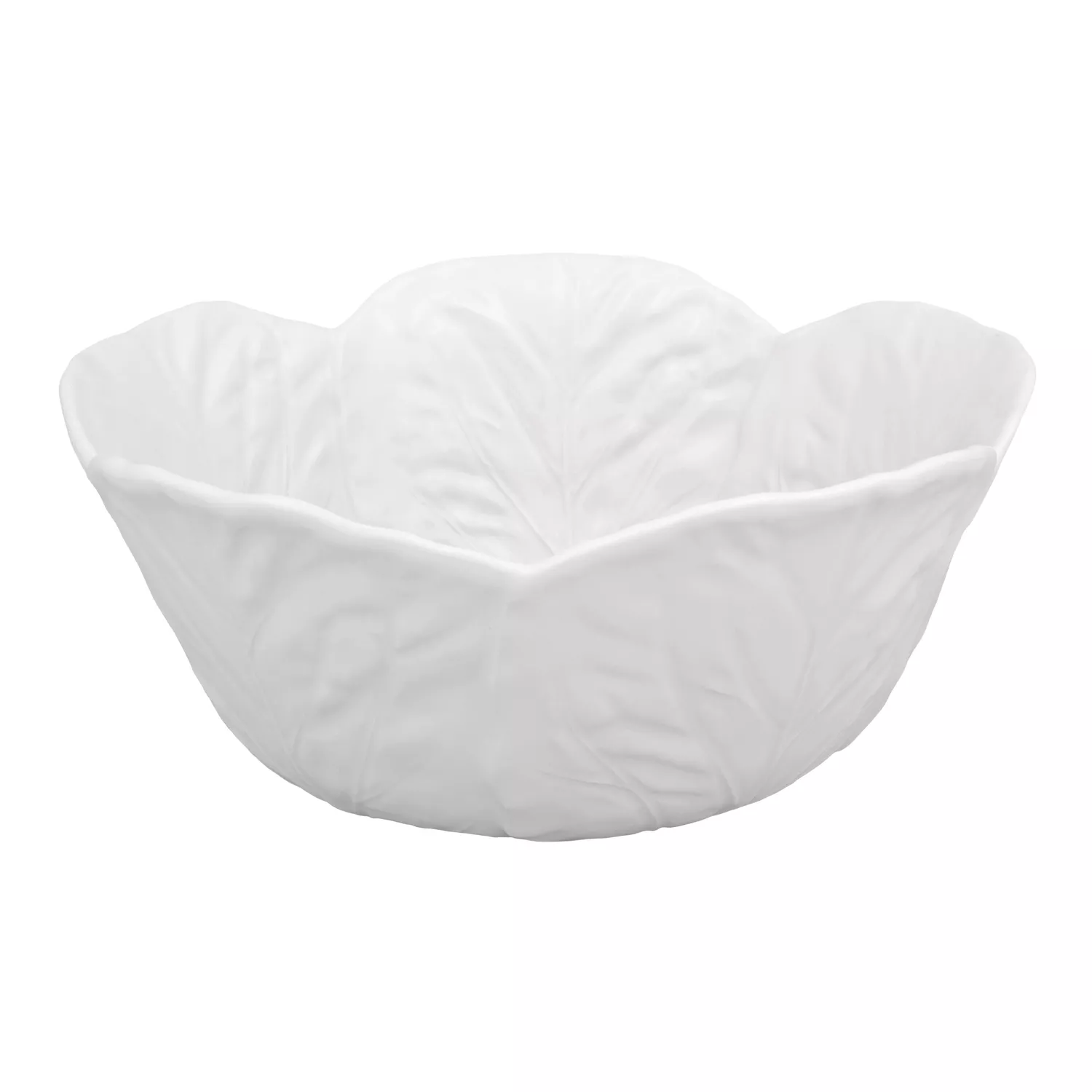 Bordallo Pinheiro Cabbage Tall Salad Bowl, 115 oz.