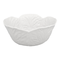 Bordallo Pinheiro Cabbage Tall Salad Bowl, 115 oz.