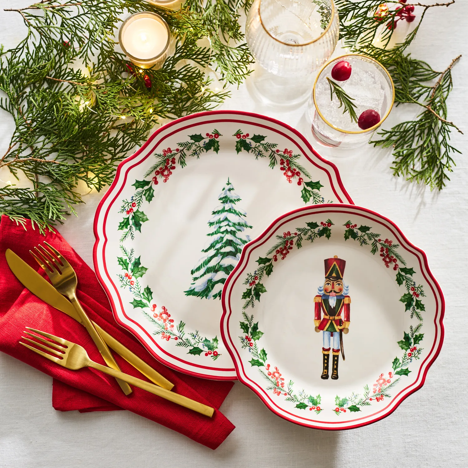 Sur La Table Nutcracker 12-Piece Dinnerware Set 