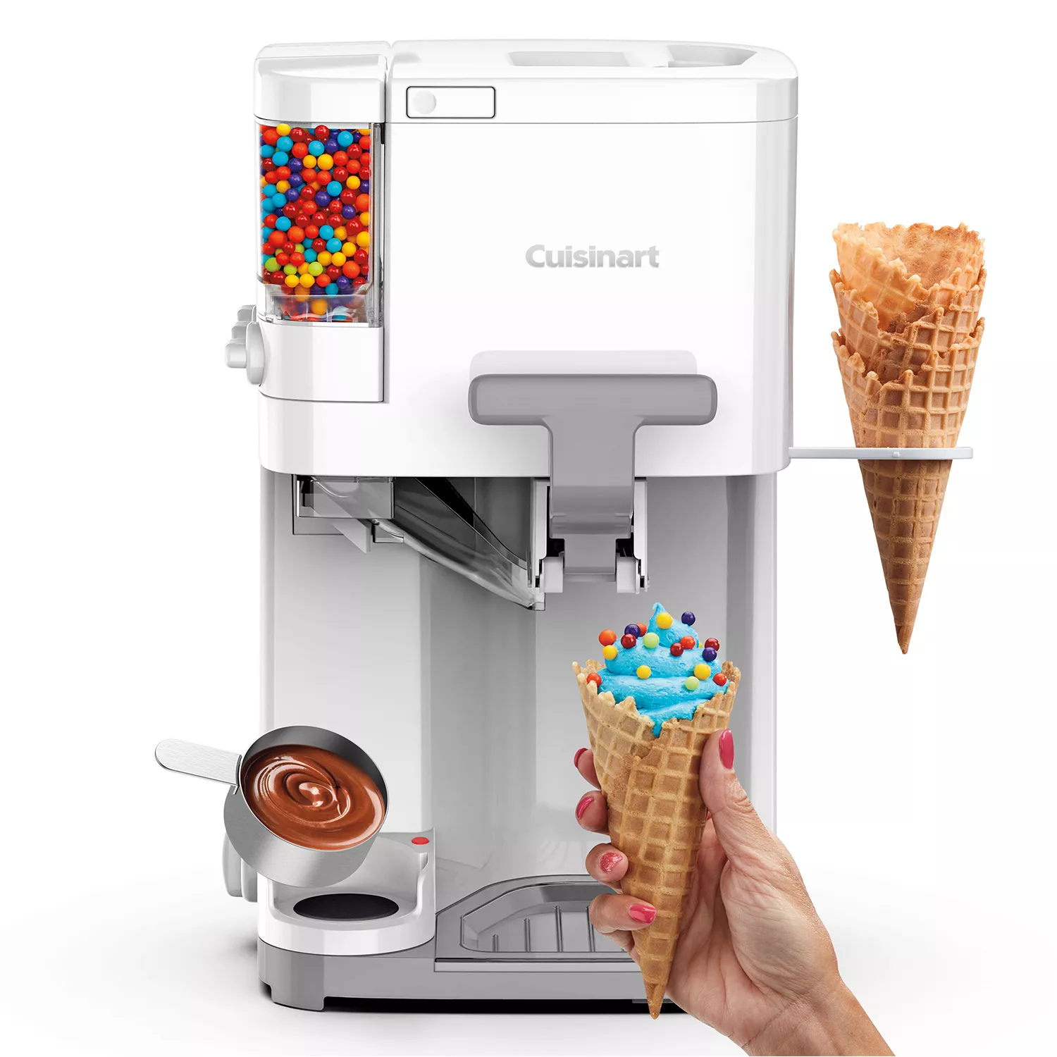 Cuisinart ICE-45 Mix It In Soft Serve 1.5-Quart Ice Cream Maker (White) -  ICE45