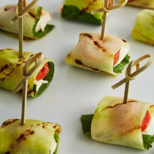 Zucchini Caprese Rolls