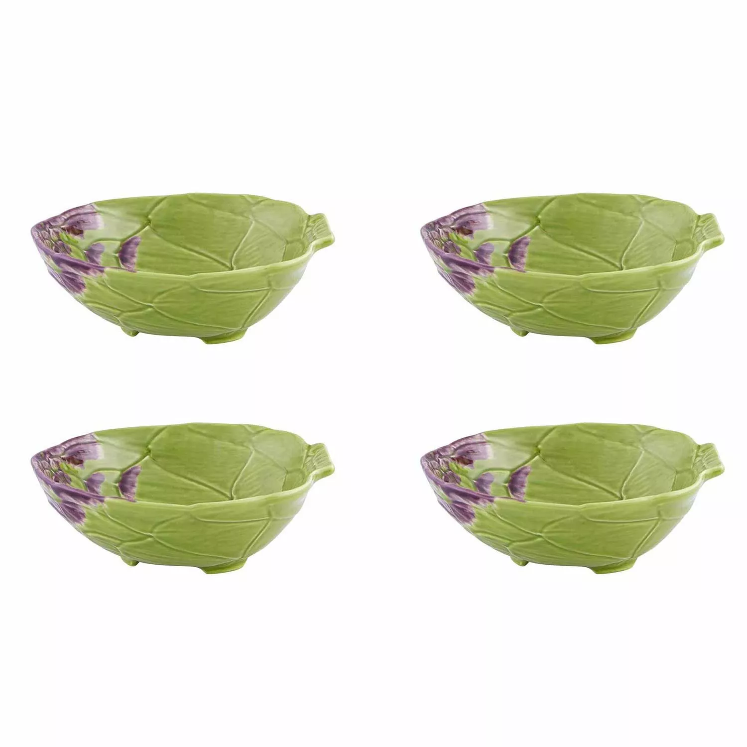 Bordallo Pinheiro Artichoke Cereal Bowls, Set of 4