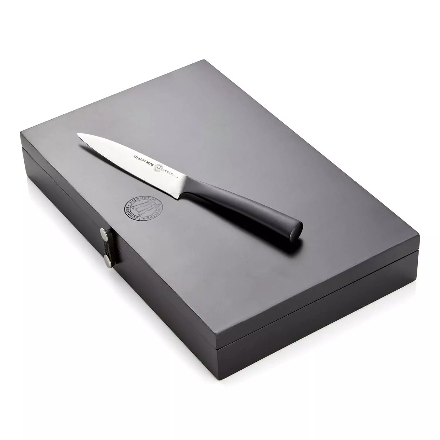 Schmidt Brothers Cutlery Carbon 6 6-Piece Steak Knife Set in Wood Gift Box