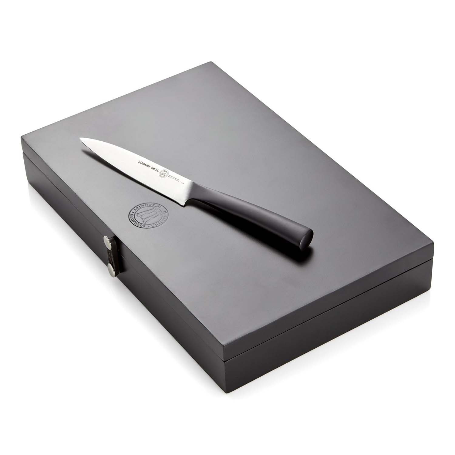 Schmidt Brothers Cutlery Carbon 6 6-Piece Steak Knife Set in Wood Gift Box