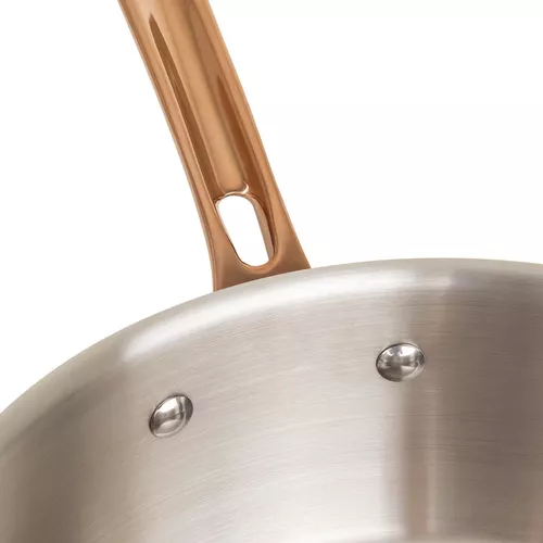 Viking Tri-Ply Black and Copper 11-Piece Cookware Set