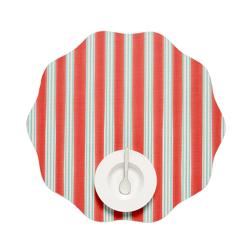 Meri Meri x Chilewich Thick Red Festive Stripes Scallop Placemat