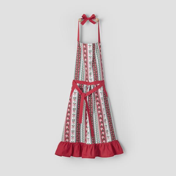 Sur La Table Floral Stripe Apron