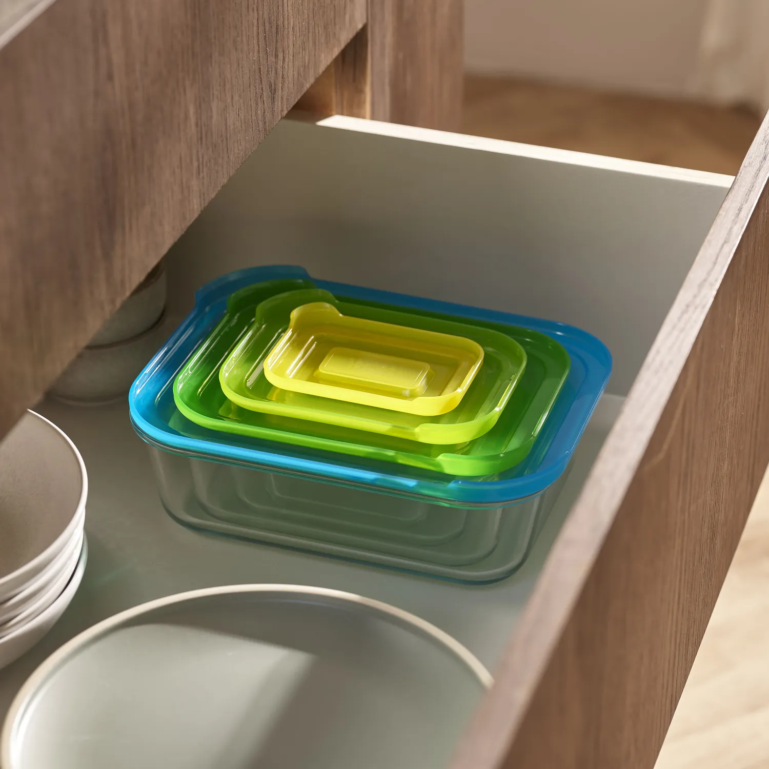 Joseph Joseph Nest™ 8-Piece Glass Food Storage Set
