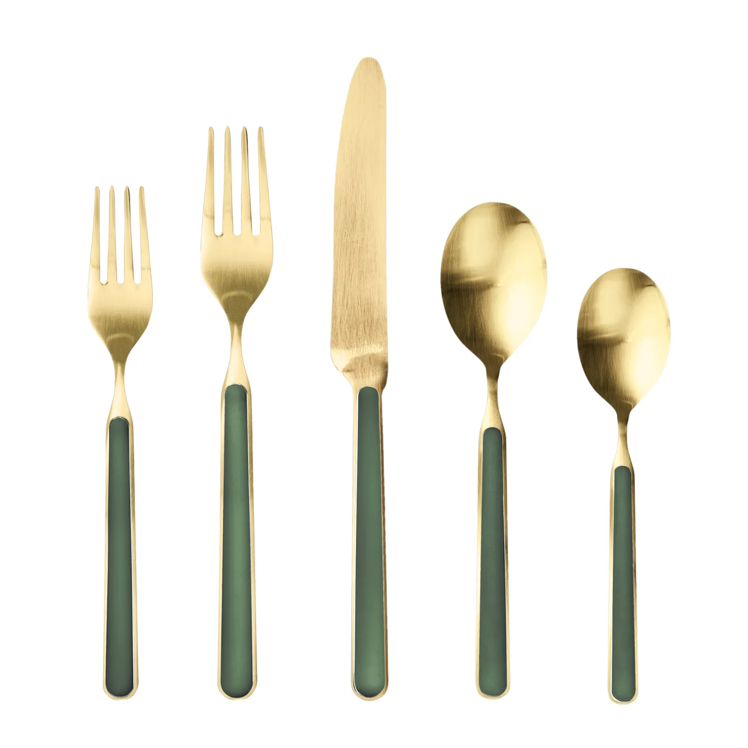 Mepra Fantasia 5-Piece Ice Gold Flatware Set