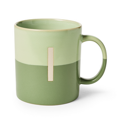 Sur La Table Color Block Monogram Mug, 15oz
