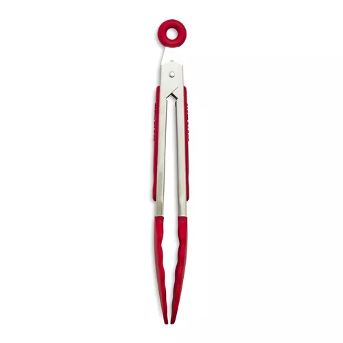 Sur La Table Silicone-Tipped Tongs, 7"