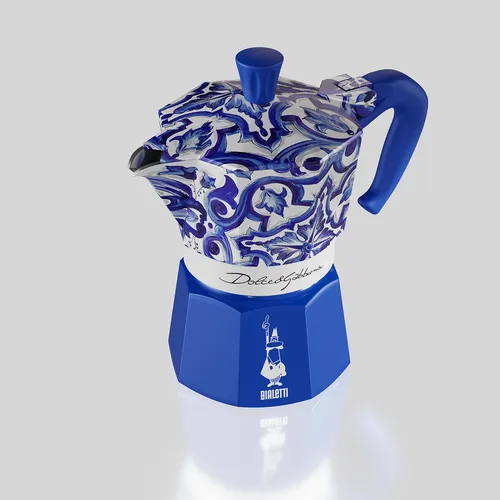  Bialetti Dolce & Gabbana Blu Mediterraneo Moka Pot Gift Set