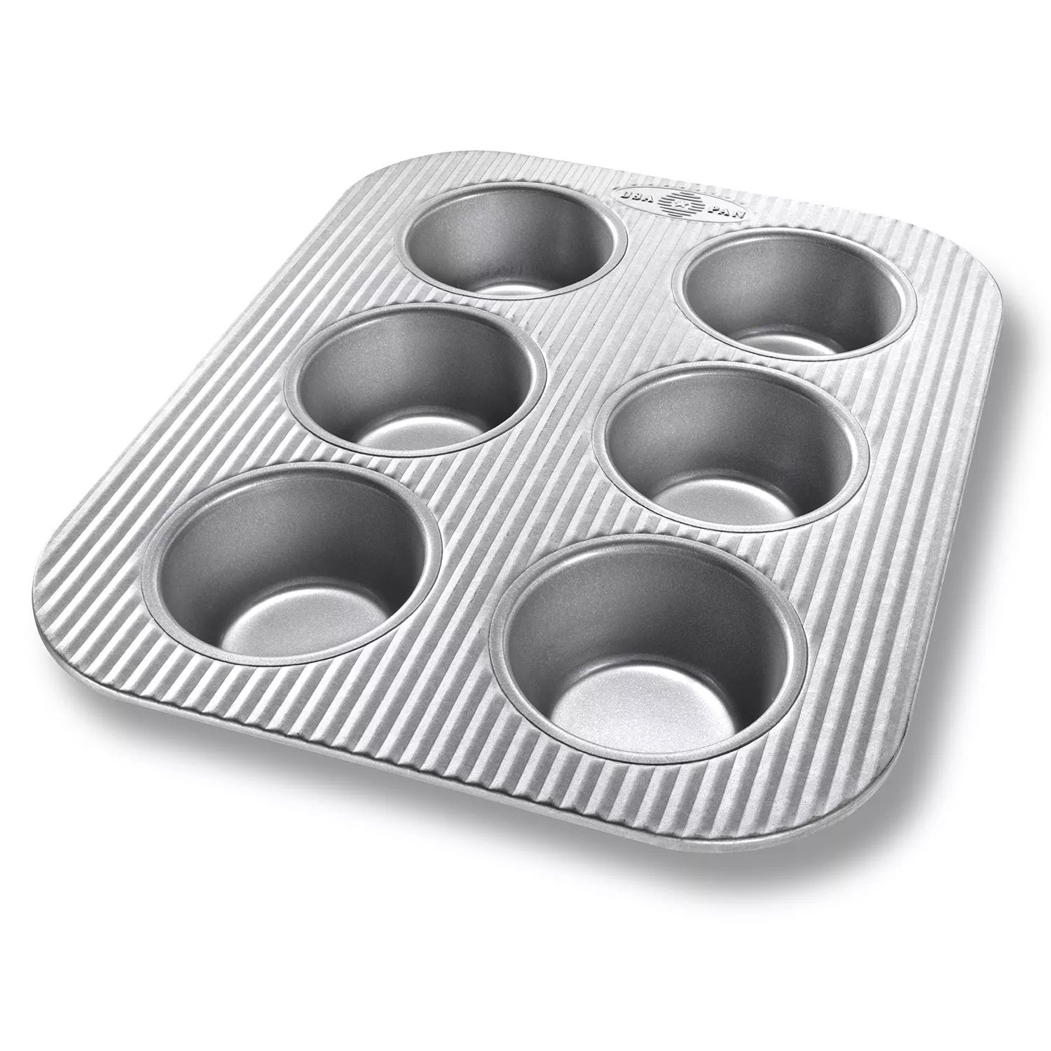 USA Pan Standard Muffin Pan, 6 Count