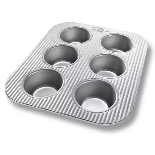 USA Pan Standard Muffin Pan, 6 Count