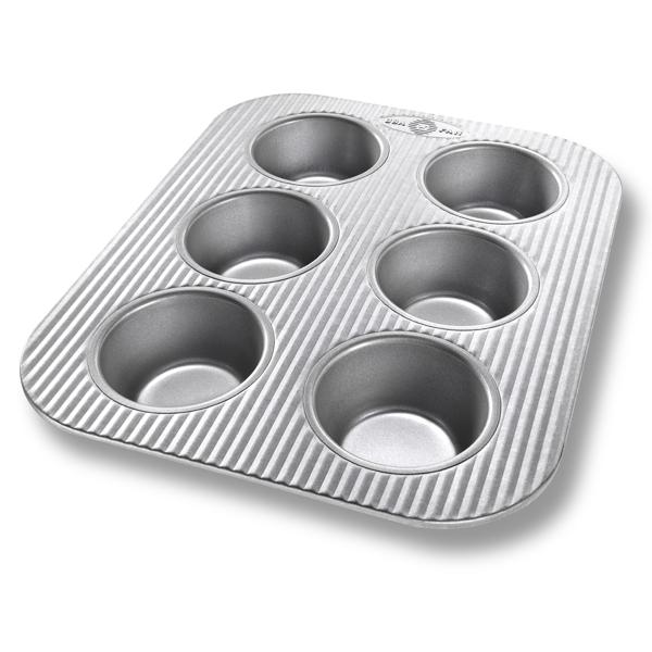 USA Pan Standard Muffin Pan, 6 Count