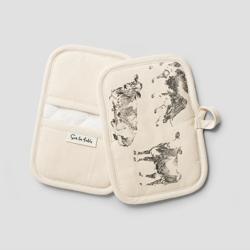 Sur la table Cow Mini Mitts, Set of 2