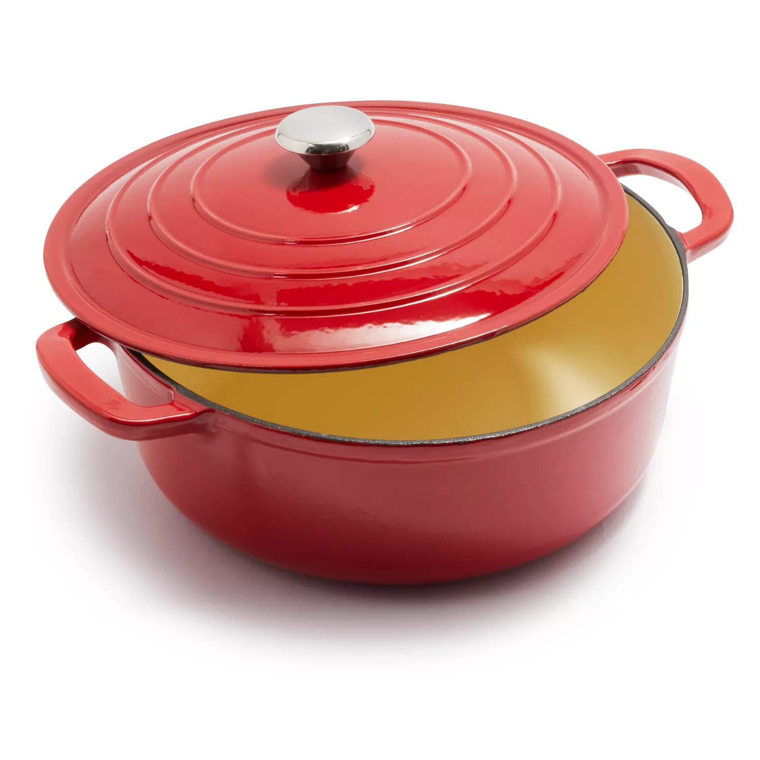 Sur La Table Enameled Cast Iron Round Wide Dutch Oven, 7 qt.