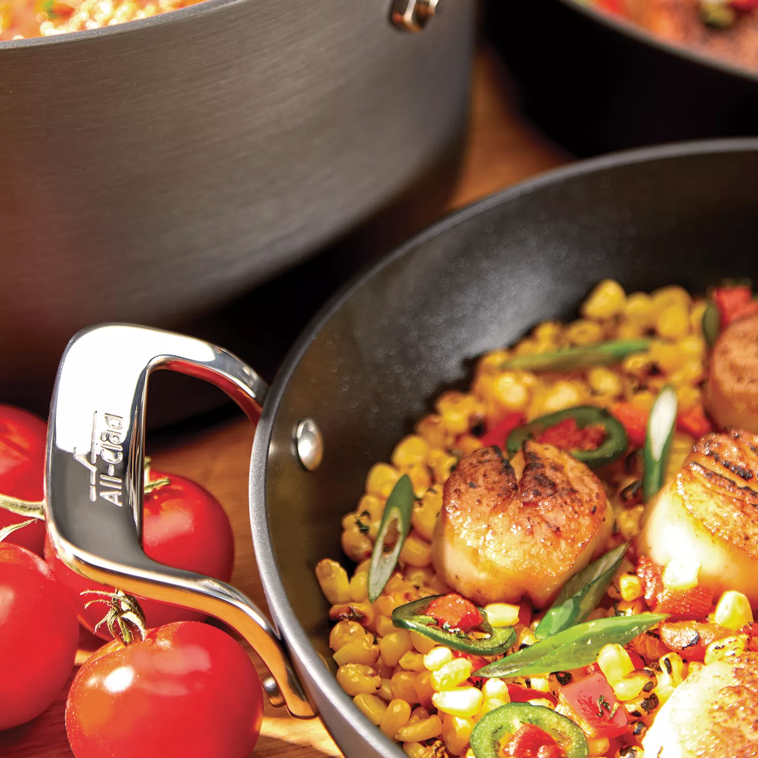 All-Clad Essentials Nonstick 4-Piece Saucepan Set