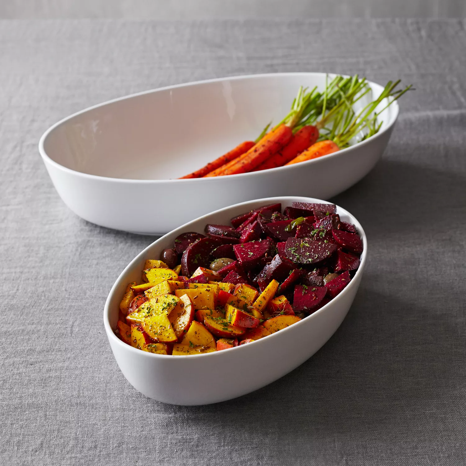 Sur La Table Porcelain Oval Serving Bowl