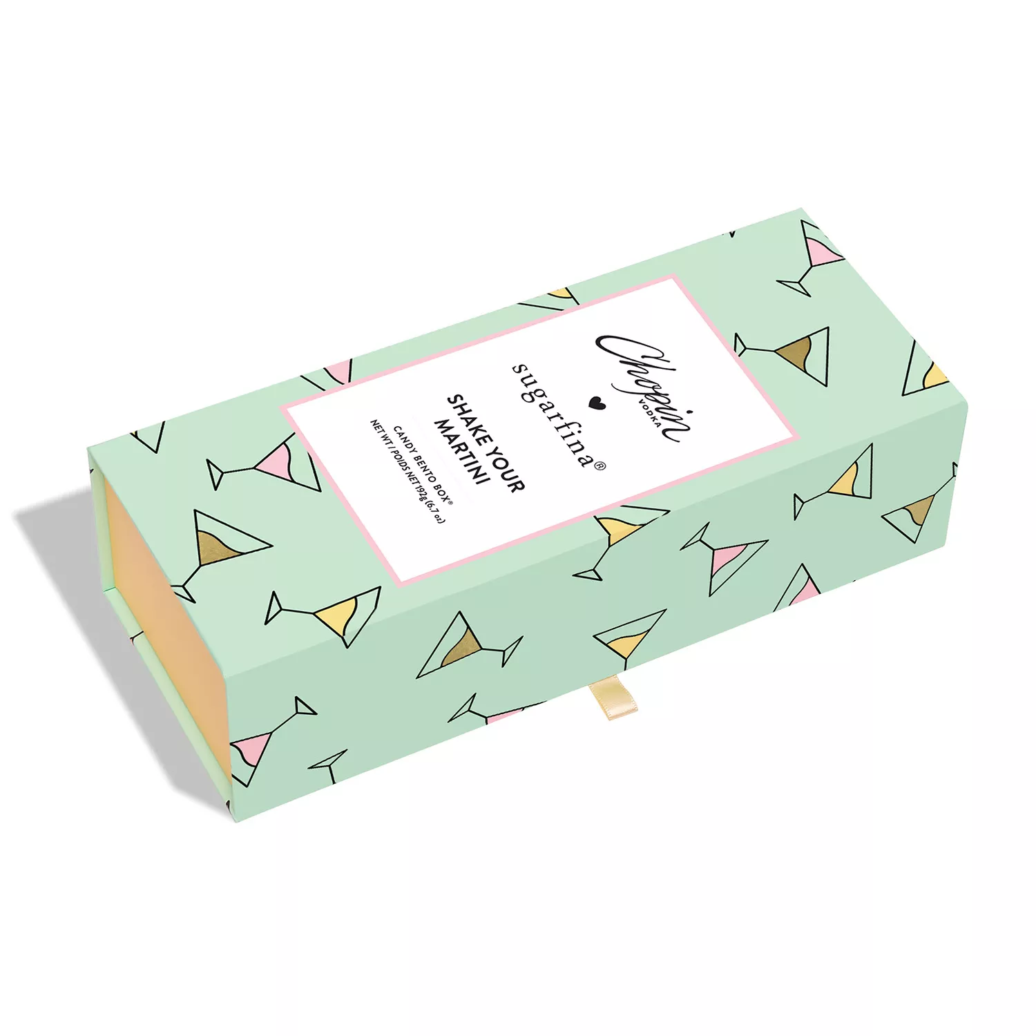 Sugarfina Shake Your Martini Candy Bento Box, Set of 3