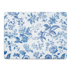 Sur La Table Blue Floral Cork Placemat