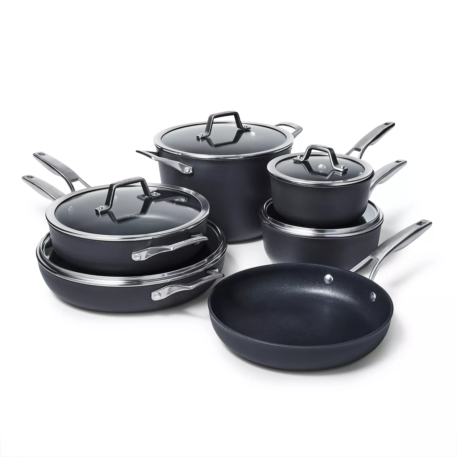 Calphalon Premier 11-Piece Stainless Steel Cookware Set