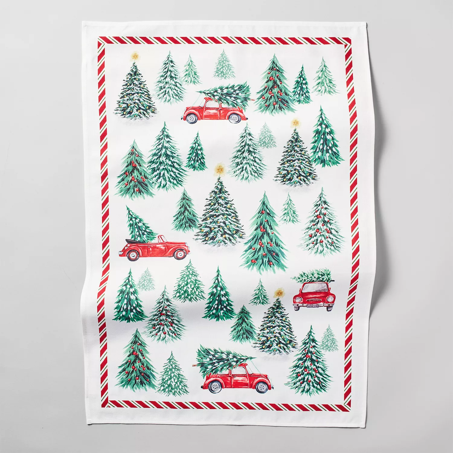 Sur La Table Christmas Plaid Kitchen Towel