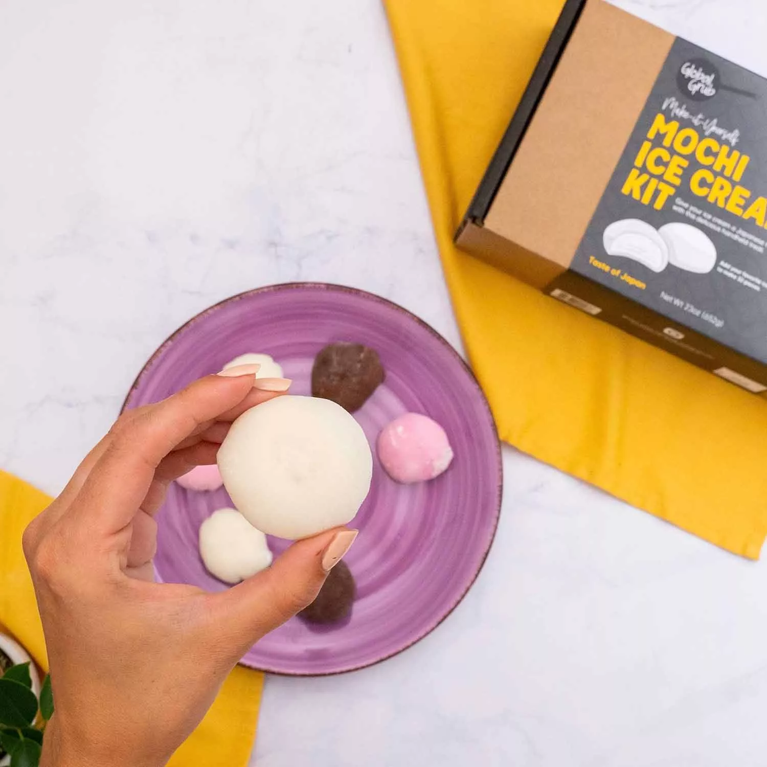 Global Grub DIY Mochi Ice Cream Kit - Mochi Kit Includes Sweet