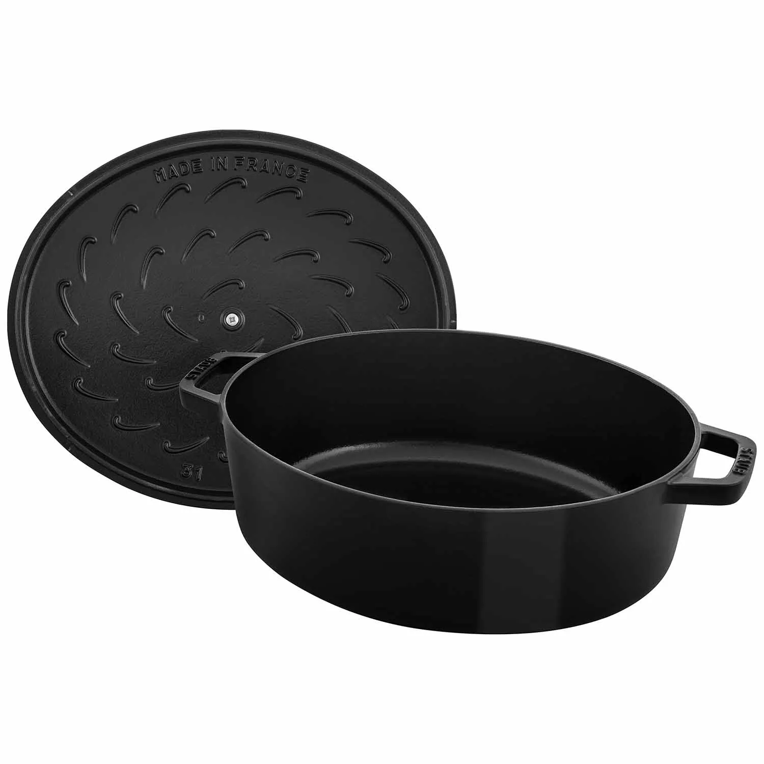 Staub Cast Iron Wide Oval Dutch Oven, 6.25 Qt. 