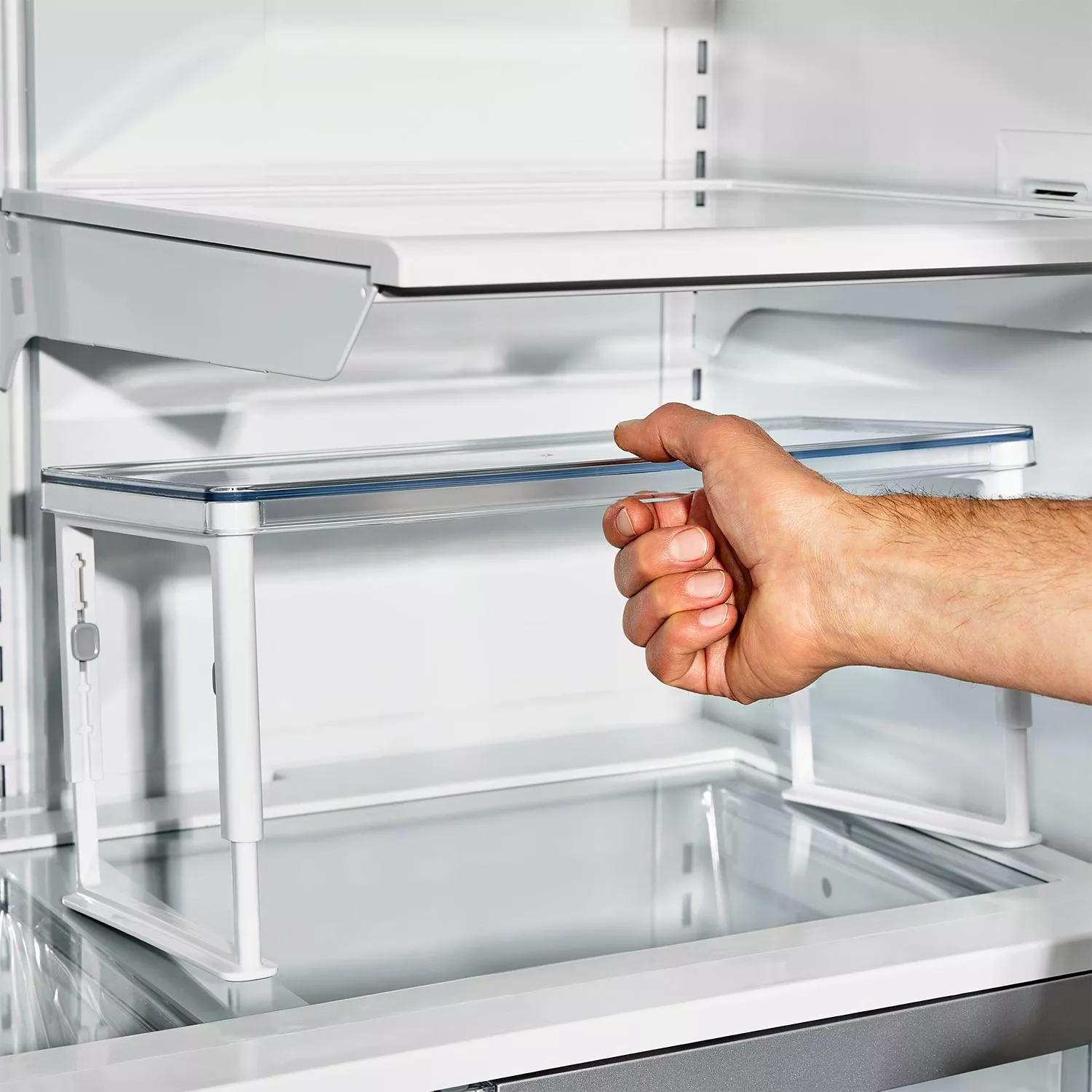 Add More Space to Your Refrigerator with OXO's Adjustable Shelf Riser 