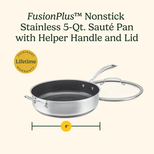 Cuisinart FusionPlus Sauté Pan with Lid, 5qt.