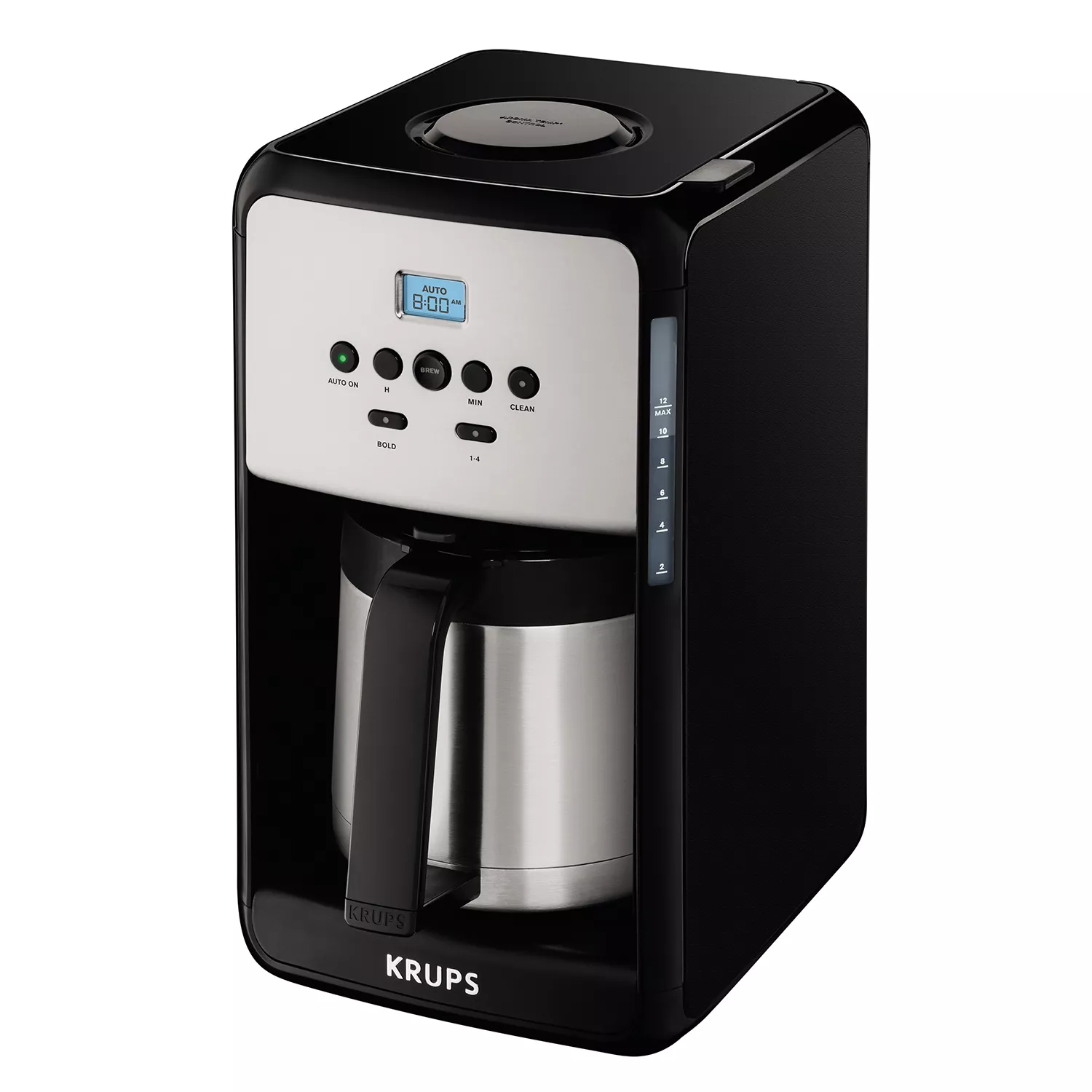 KRUPS 12-Cup Savoy Programmable Stainless Steel Thermal Coffee