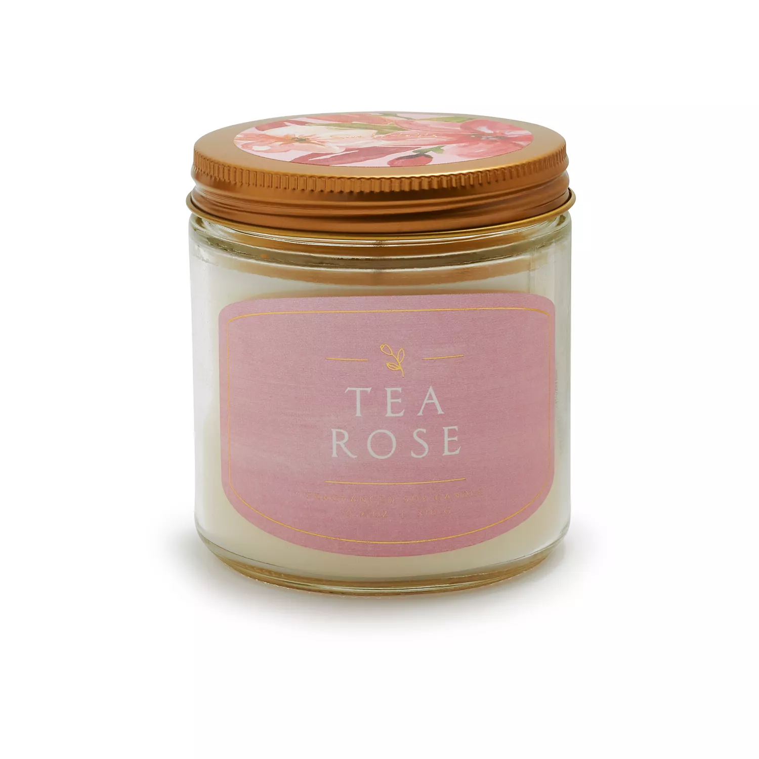 Sur La Table Tea Rose Candle, 10.9 oz.