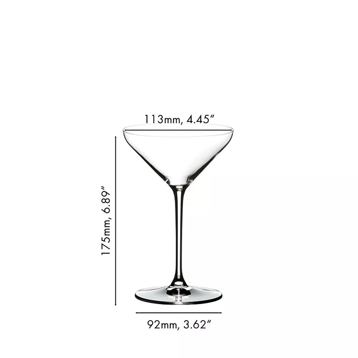 RIEDEL Extreme Martini Glass, Set of 2