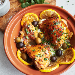 Chicken and Preserved Lemon Tagine with Olives