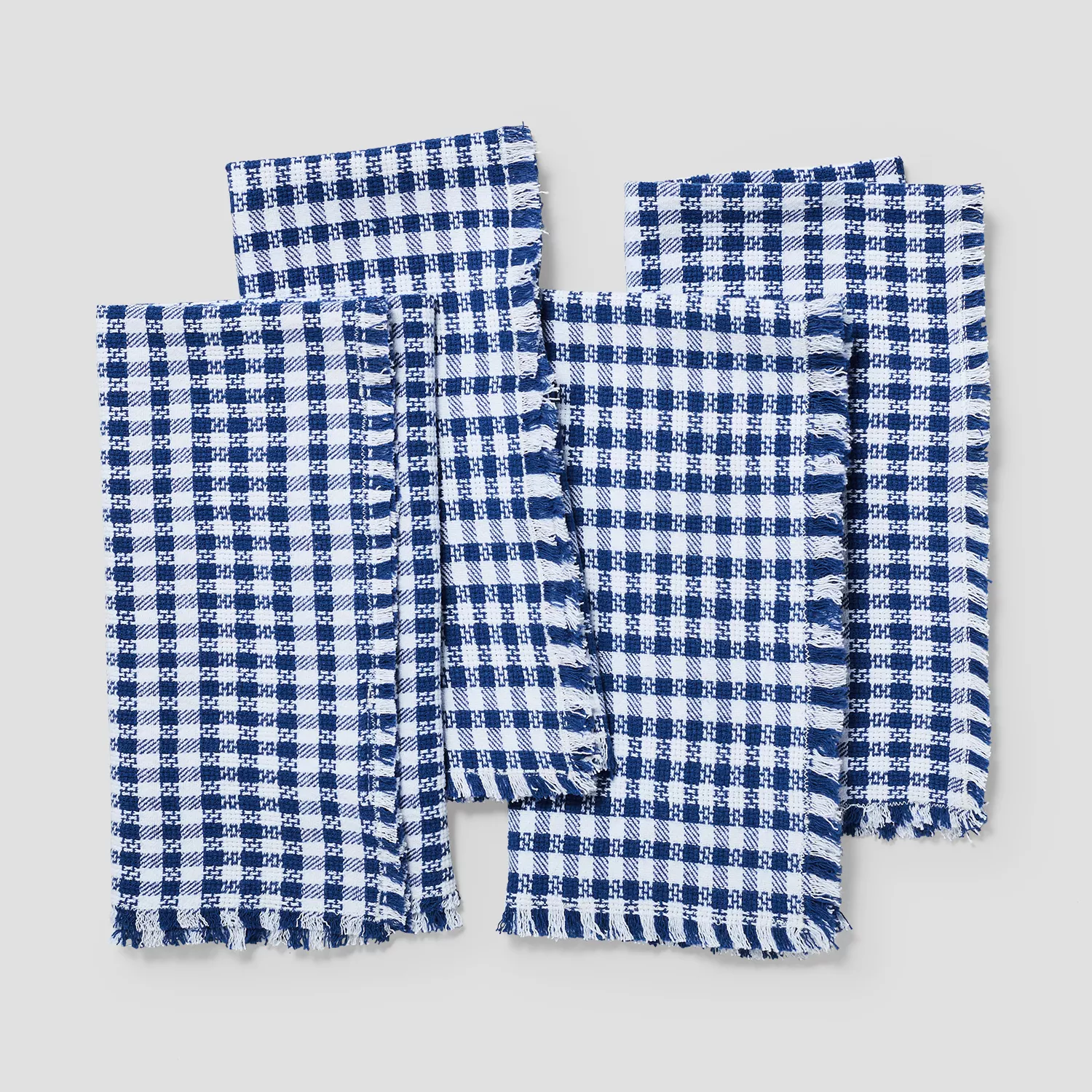 Sur La Table Woven Check Napkins, Set of 4