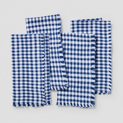 Sur La Table Woven Check Napkins, Set of 4 