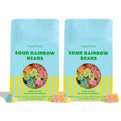Sugarfina Sour Rainbow Bears Candy Mix Bag Duo