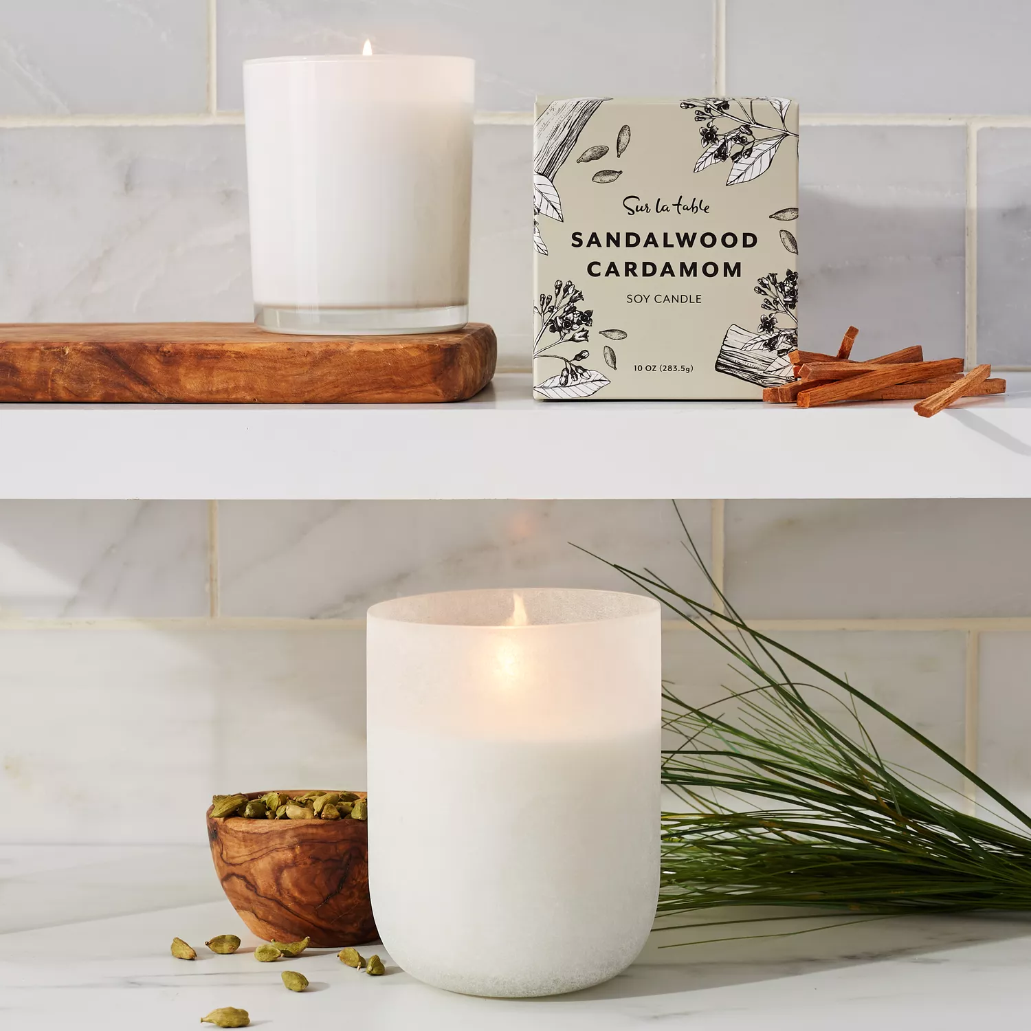 Sur La Table Sandalwood Cardamom Candle, 16 oz.